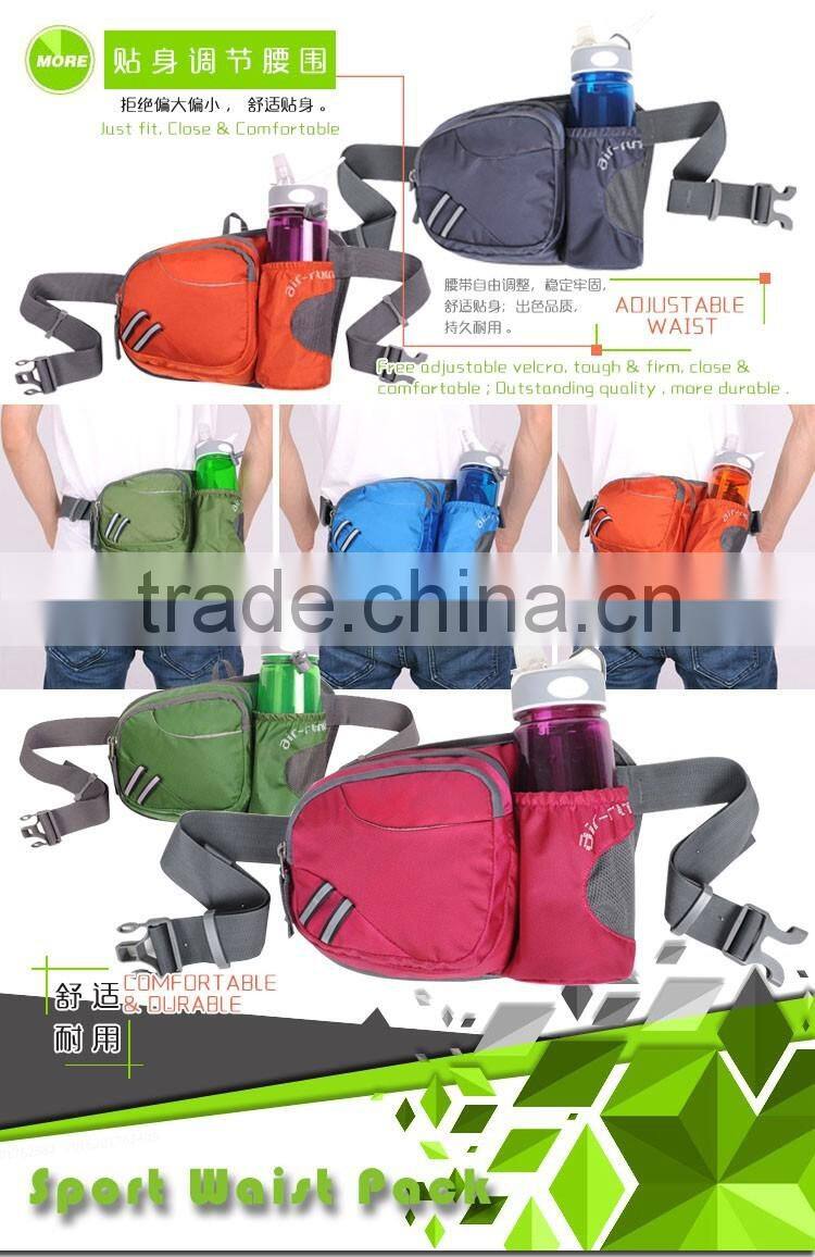 Outdoor Sport Bottle Holder Cross Shoulder Messenger Bag Running Waist Belt Pouch