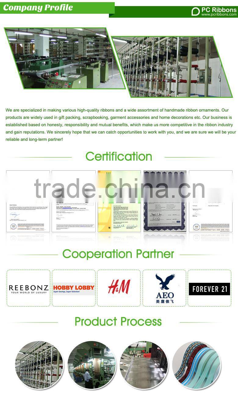 2016 Hot sale woven jacquard ribbon