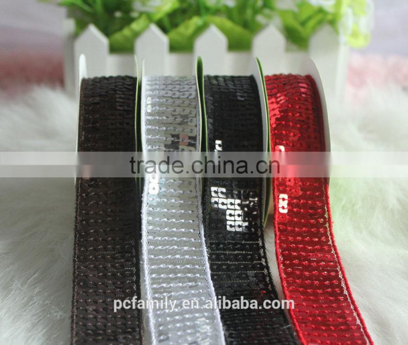 25mm Grosgrain ribbon with sequin