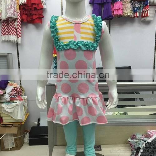 2016 Newly Made Sleeveless Qmilch Baby Girls Summer Fox Design Kids Boutique Outfit