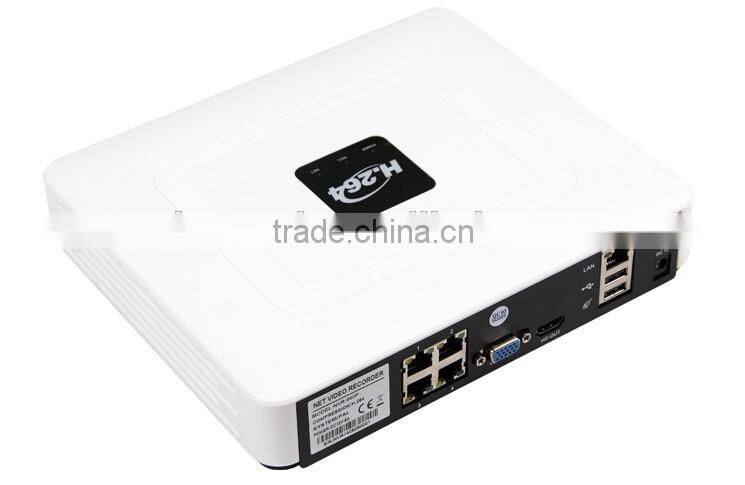 High Quality H.264 Security DIY 4CH NVR POE CCTV Camera System Kit with 1.3MP Infrared Security Camera