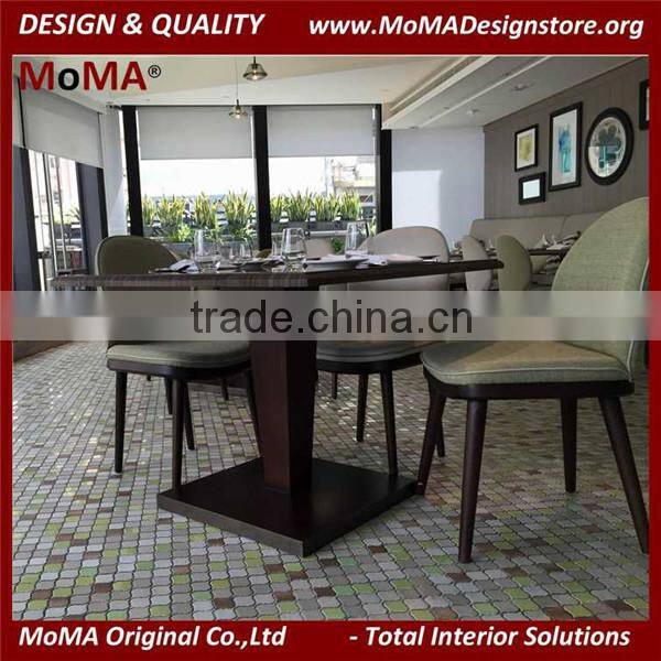 High End Customized Michelin Restaurant Furniture, Luxury Marble Top Dining Table