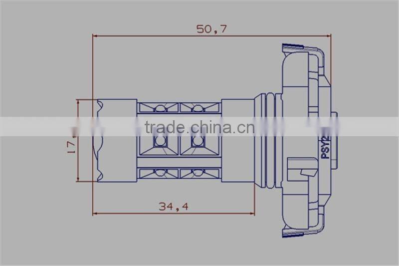 Ultra Bright White/Amber/Yellow 70W PSY24W Car LED Cre e Fog Lamp DRL Driving Light 12V-24 DC Universal