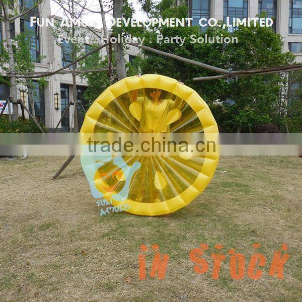 Swimming pool fruit slice float fun lemon float inflatable donut