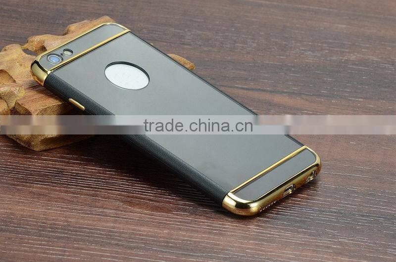 Luxury Shockproof Metal Plastic with Silcone Back Case Cover For iPhone 6