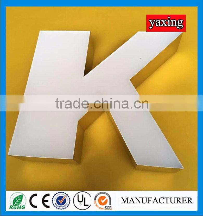 High quality of resin led letter signs which are welcomed by customers