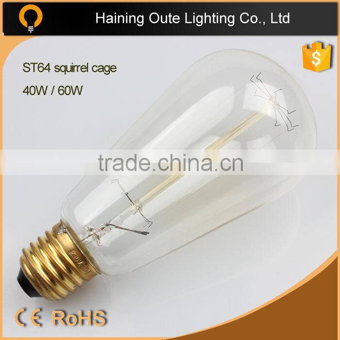 High Quality Antique Vintage Edison Bulbs G80 HIgh 220V 60W antique edison bulbs