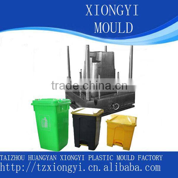 custom EU standard square plastic trash bin mold manufacturer