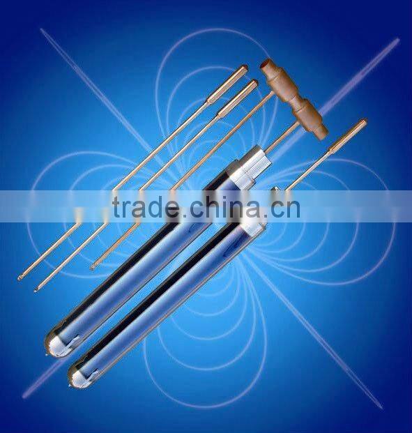 solar tube with copper heat pipe