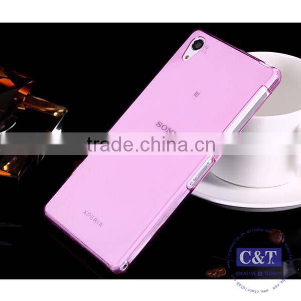 C&T Transparent Flexible Soft TPU Gel Rubber Skin Slim Back Case Cover for Sony Xperia Z5