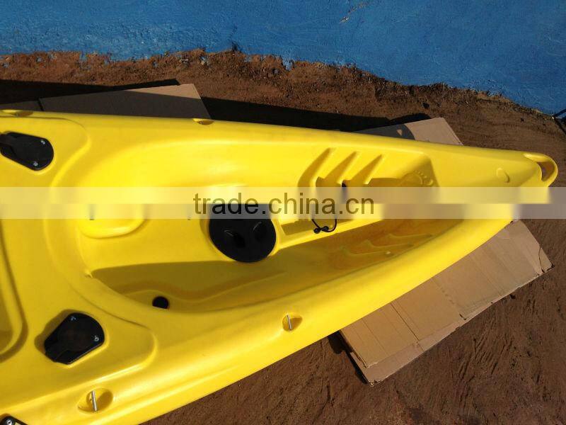 new double fishing boat with 4xflush rod holder with wheel