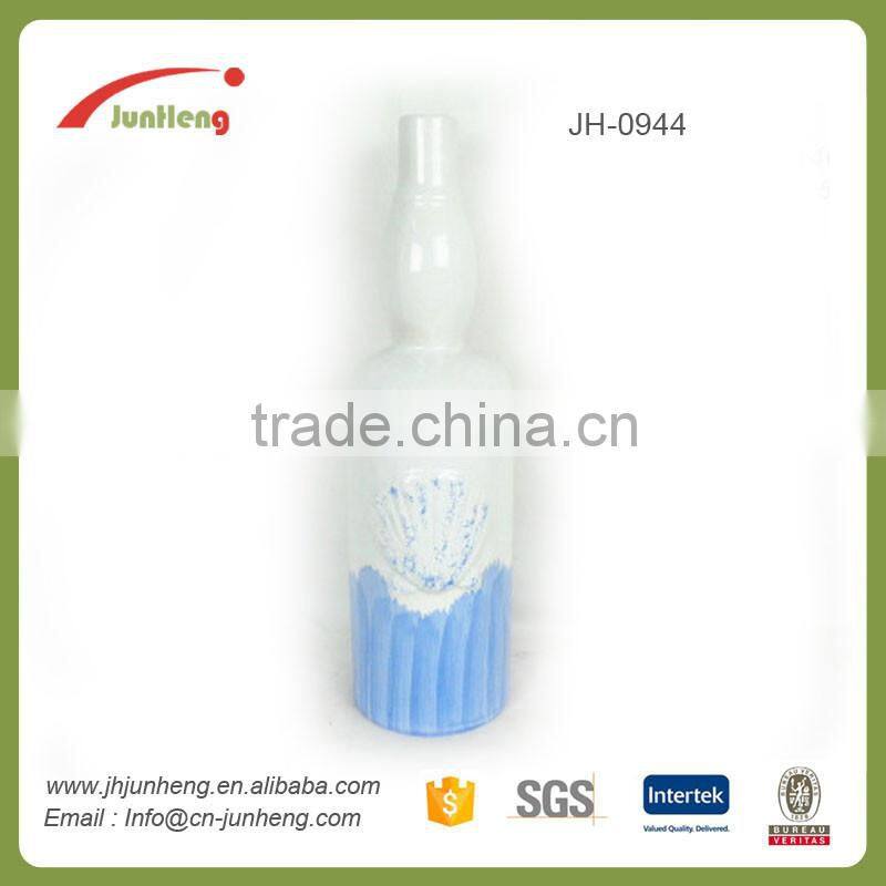 home & garden blue white ocean ceramic tall wedding vases, vases for graves