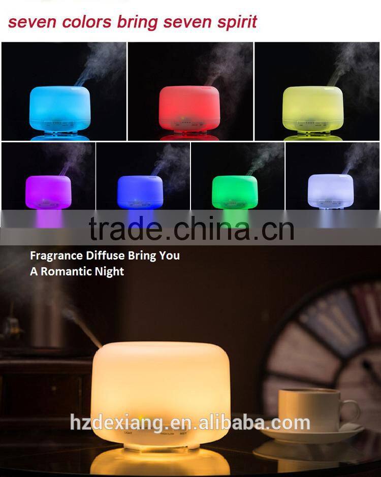 CE, ROHS,PSE, KC approval ultrasonic oil diffuser with night-light