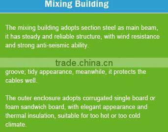 China high quality Automatic HZS90 concrete batching plant