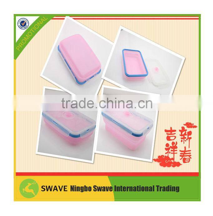2014 food grade Collapsible lunch box,food storage box