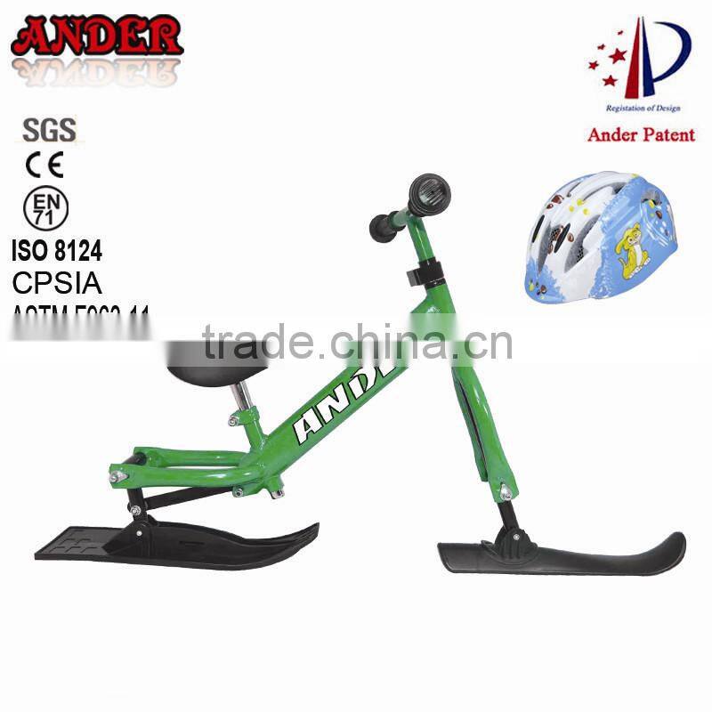 Hot sale winter outdoor Children ski bicycle with knee caps