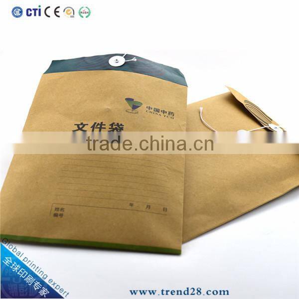 kraft envelope with string