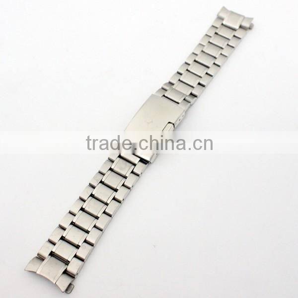 18mm 20mm 22mm 24mm butterfly buckle watch parts solid stainless steel band