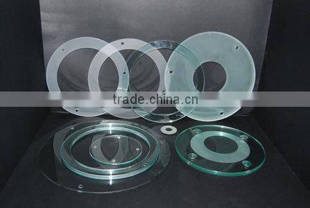 Wholesale Custom Tempered Ultra Clear Round Light Cover Glass