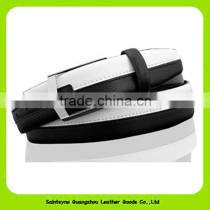 16248 Wholesale leather belt straps buckle genuine leather mens business belt