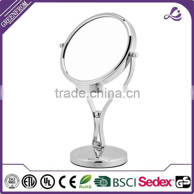 High quality custom logo lighted desktop makeup mirror