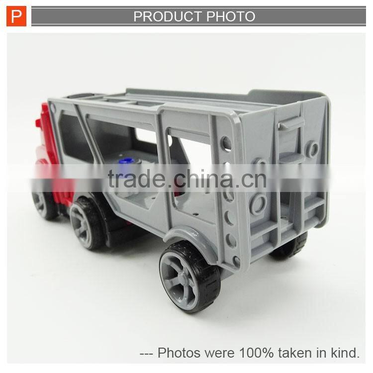 Plastic friction construction building truck toy for kids