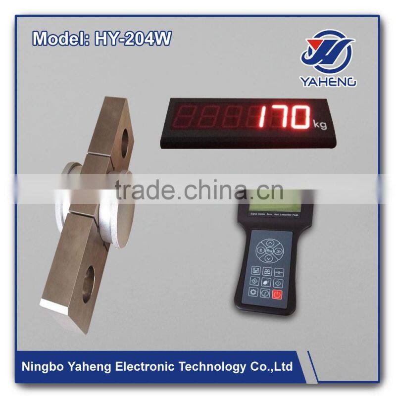 HY204W wireless crane load scale with 100t to 200T 1 2 5 10 20 50 for option6 bits LCD 6 state indicating signals