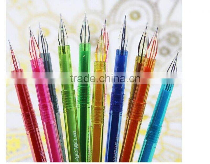 12 colour gel pen set diamond Glitter Gel ink Pen for school student