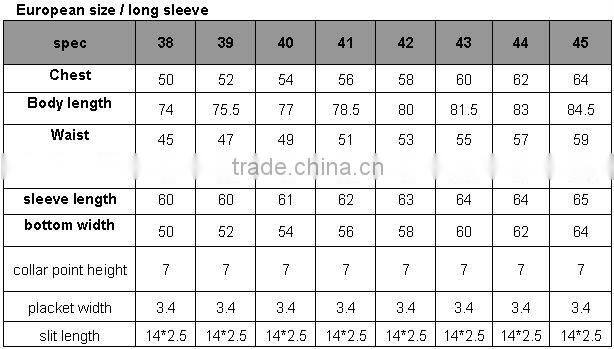 2016 hot selling high quality man shirt