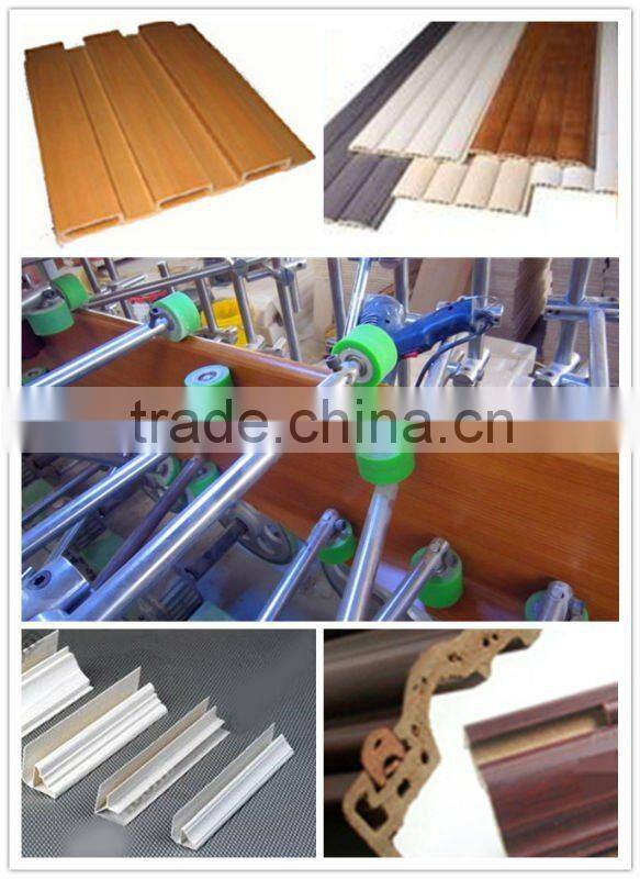 HSHM300BF-A PVC and vennner profile laminating machine with hot melt glue and cold glue