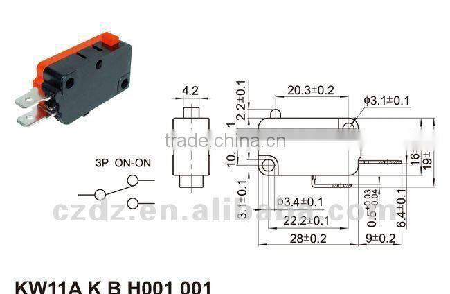 VMS-15-1B5 factory supply 15A/250VAC screw terminal micro switch rain type travel switch