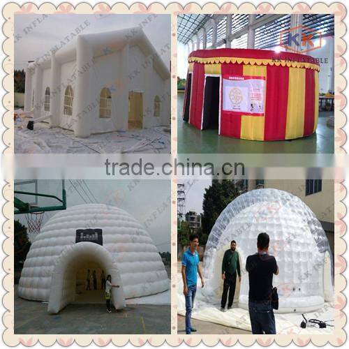 inflatable dome tent/customized inflatable party tent dome/inflatable igloo tent
