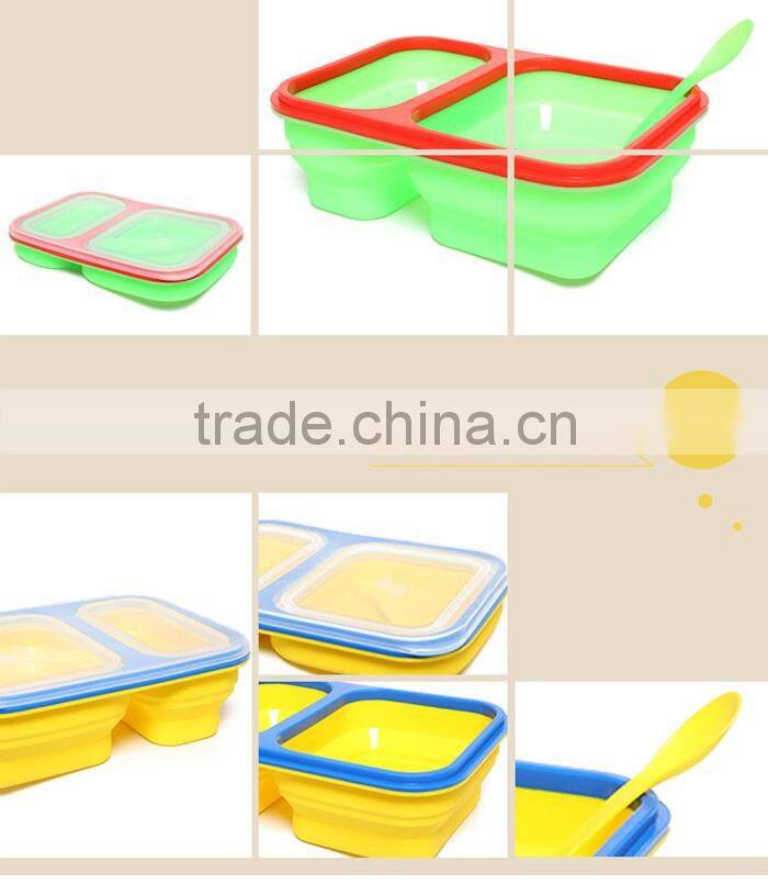 Fashion High Capacity Dinnerware Sets Silicon Food Container