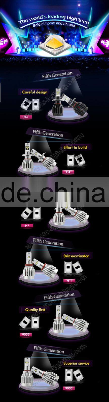 2015 New auto parts 3500LM 9005 9006 9004 9007 car led headlights