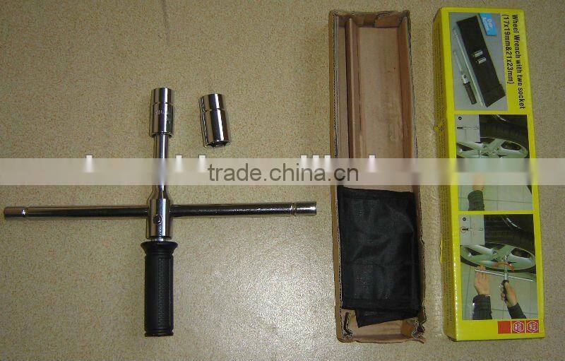Professional Spinning-Handle Lug Wrench, Combination Cross Wrench
