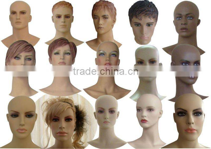 realistic male head mannequin for hat,glasses,scarf or necklace display