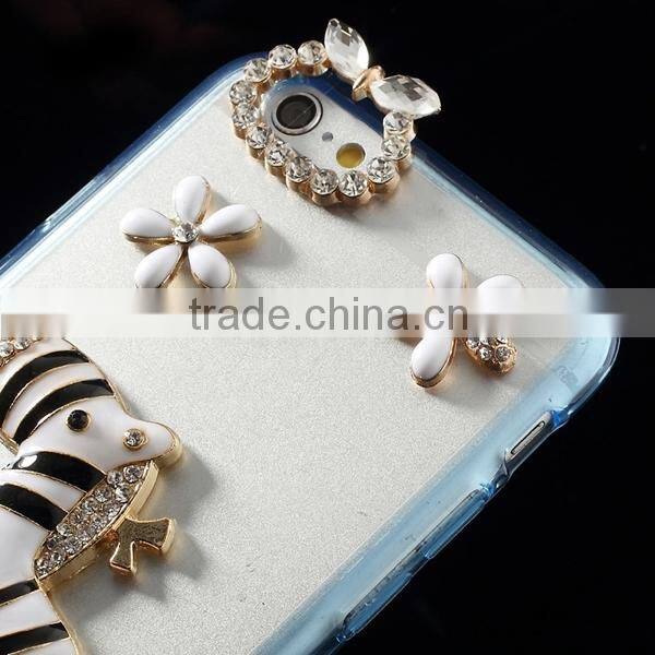 Bling 3D Diamond Rhinestone Crystal Case For Apple iPhone 6 4.7inch Mobile Phone Bags