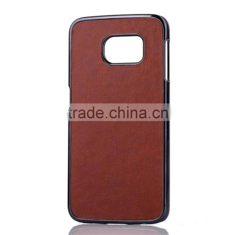 Crazy Horse Leather Coated PC Case for Samsung Galaxy S6 Edge G925