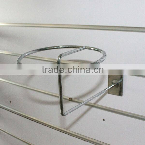hot sell chrome finish metal display stand for hat