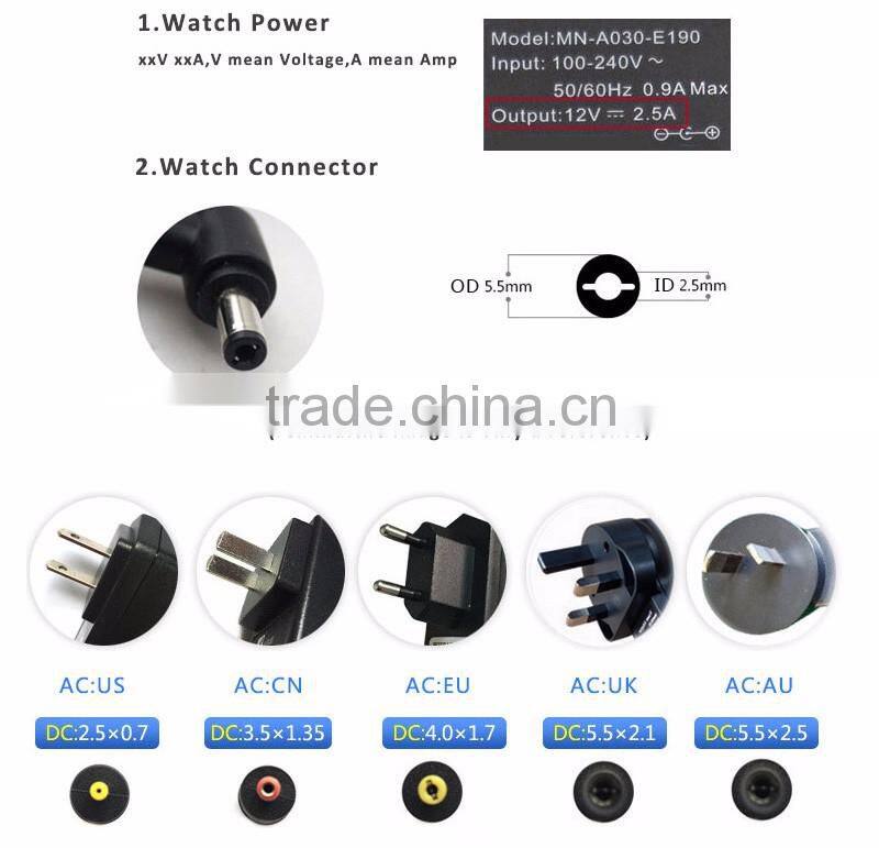 Wall mounted switching power supply 9v 100ma power adapter