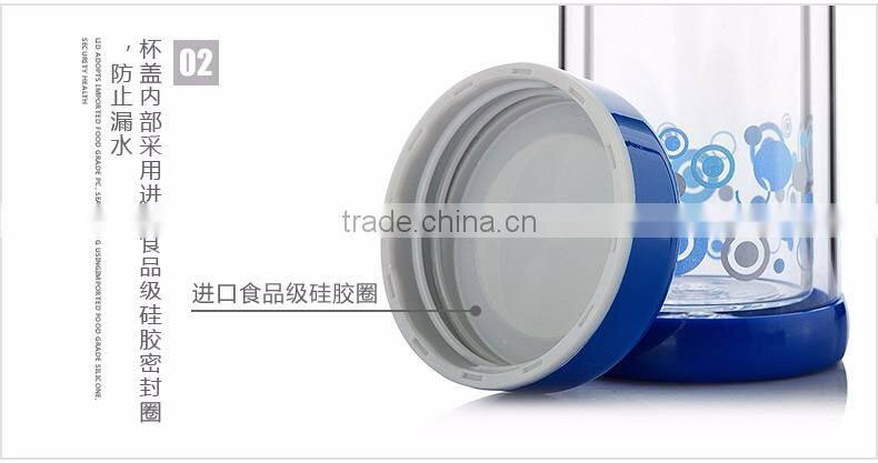 BPA Free Heat Resistant Borosilicate glass water bottles