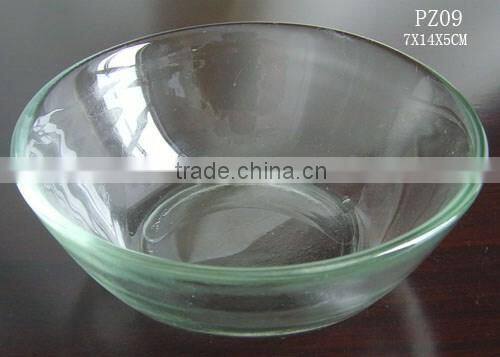 Cheap smooth homeware glass plate for salad