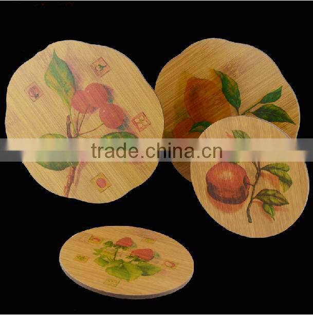Hot Sale Bamboo Table Mat with Chinese History Pattern
