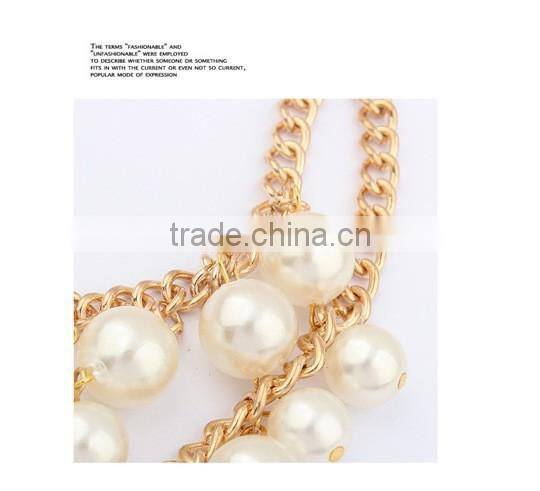 Hot Selling White Pearl Choker Vintage Pendant Statement Necklace Women Necklaces & Pendants Fashion Necklaces for Women 2014