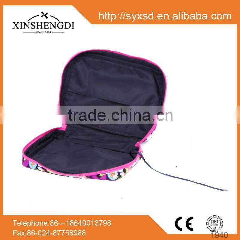 100% cotton quilted middle book cover,red floral bible cover