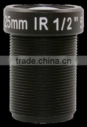 Superior china manufacturer 5MP 1/2 inch f2.4 m12 25mm fixed-focal 25mm m12 board lens