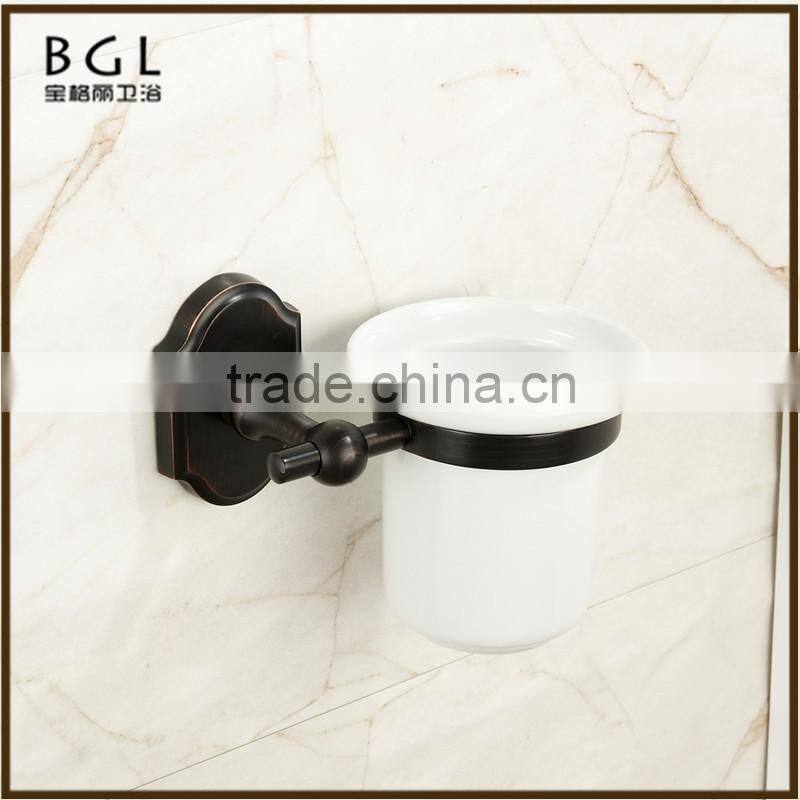 16250 wall-mounted toilet brush holder black bathroom accessories for American market