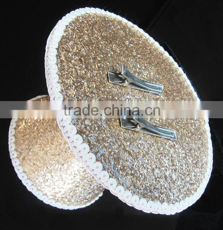 MYLOVE performance hat for stage bling bling hat Leopard Print MLSM009