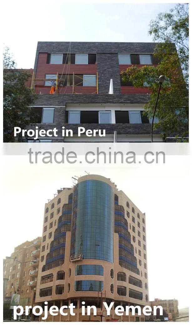 2016High quality building material facade aluminum curtain wall exterior shutters