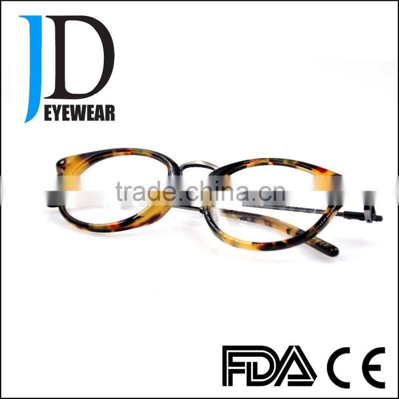 light tortoise round metal bridge and temple glasses spectacle frames for boys